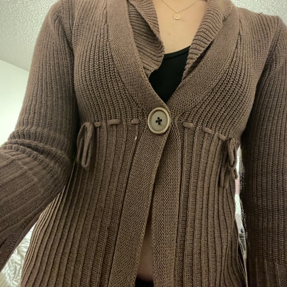Y2K Brown Cardigan - Picture 4 of 4